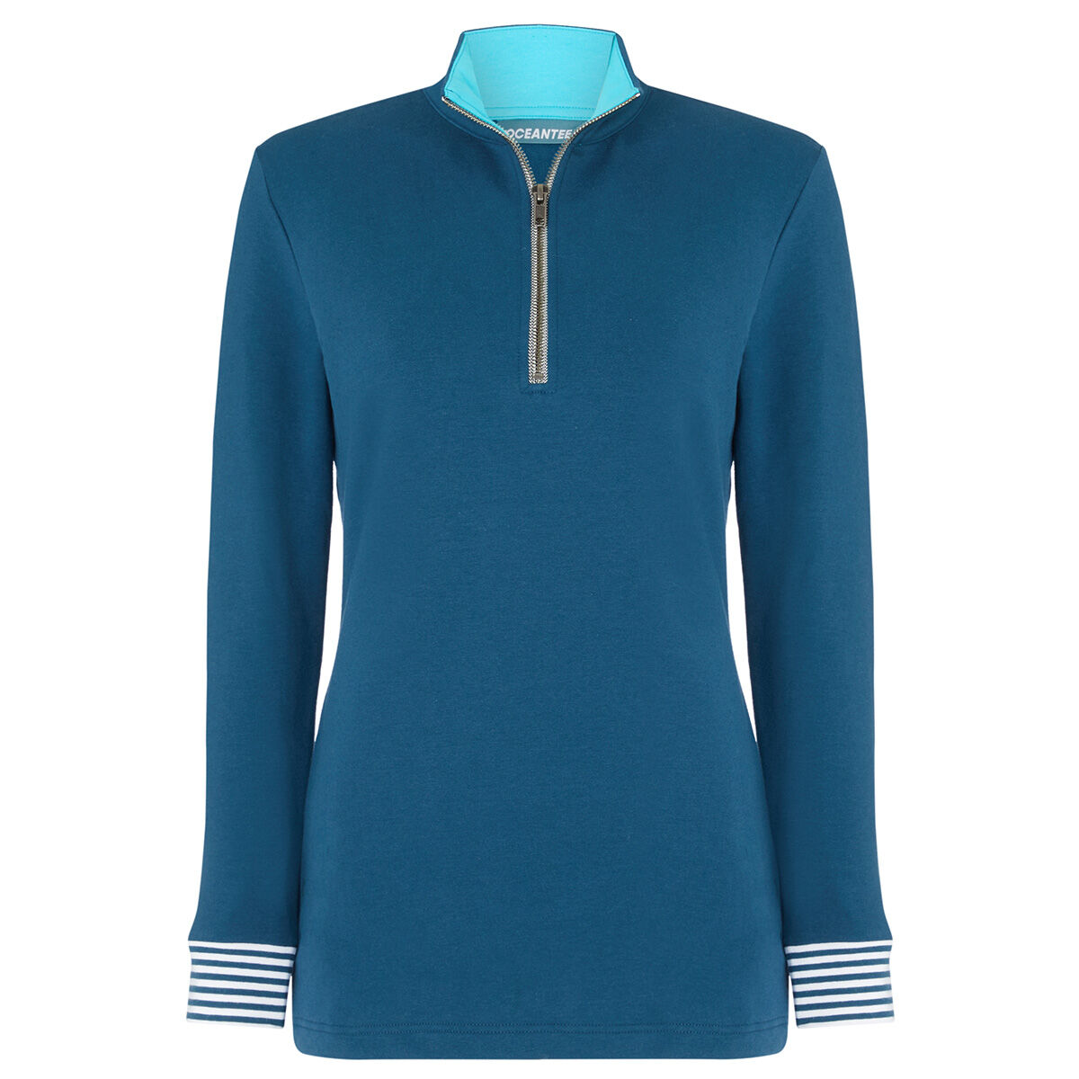 Ocean Tee Womens Navy Blue Silvertip Zip Golf Midlayer | Online Golf | Online Golf