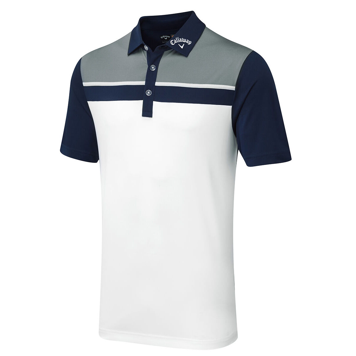 Callaway Donna Colore Block Polo Senza Maniche-L-Blu 