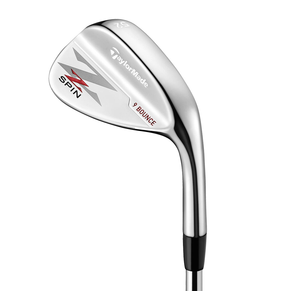 TaylorMade Silver and Black Silver Right Hand Steel Z-Spin Golf Wedge, Size: 56°  | Online Golf