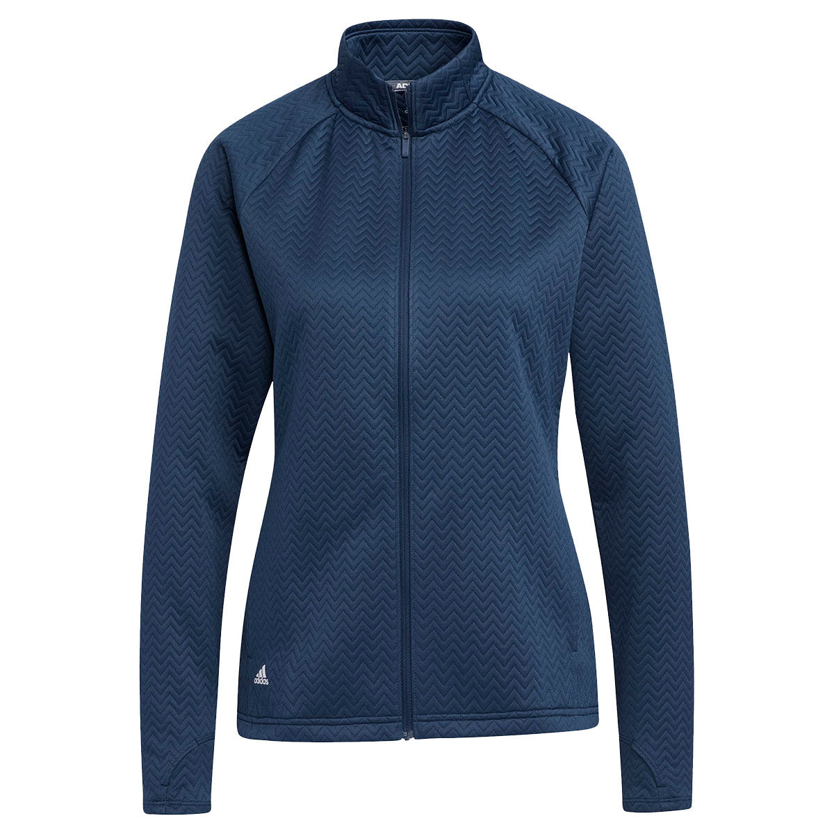 adidas Golf Textured Ladies Golf Jacket, Female, Large, Crew navy  | Online Golf