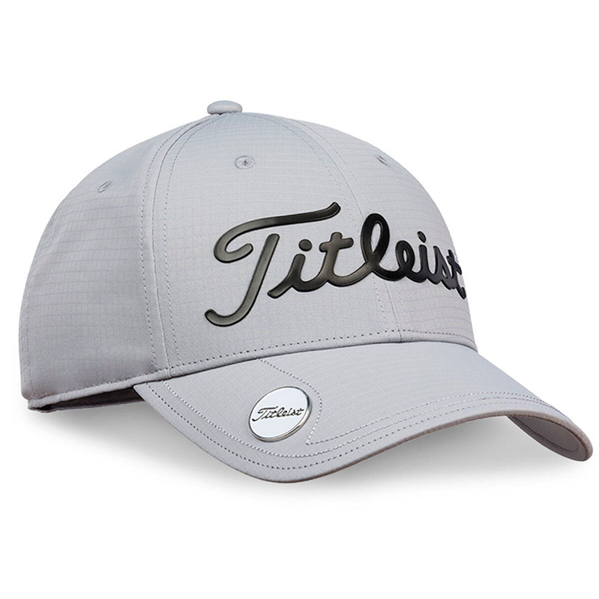 Titleist Mens Grey and Black Performance UV Protection Ball Marker Golf Cap, One Size | Online Golf
